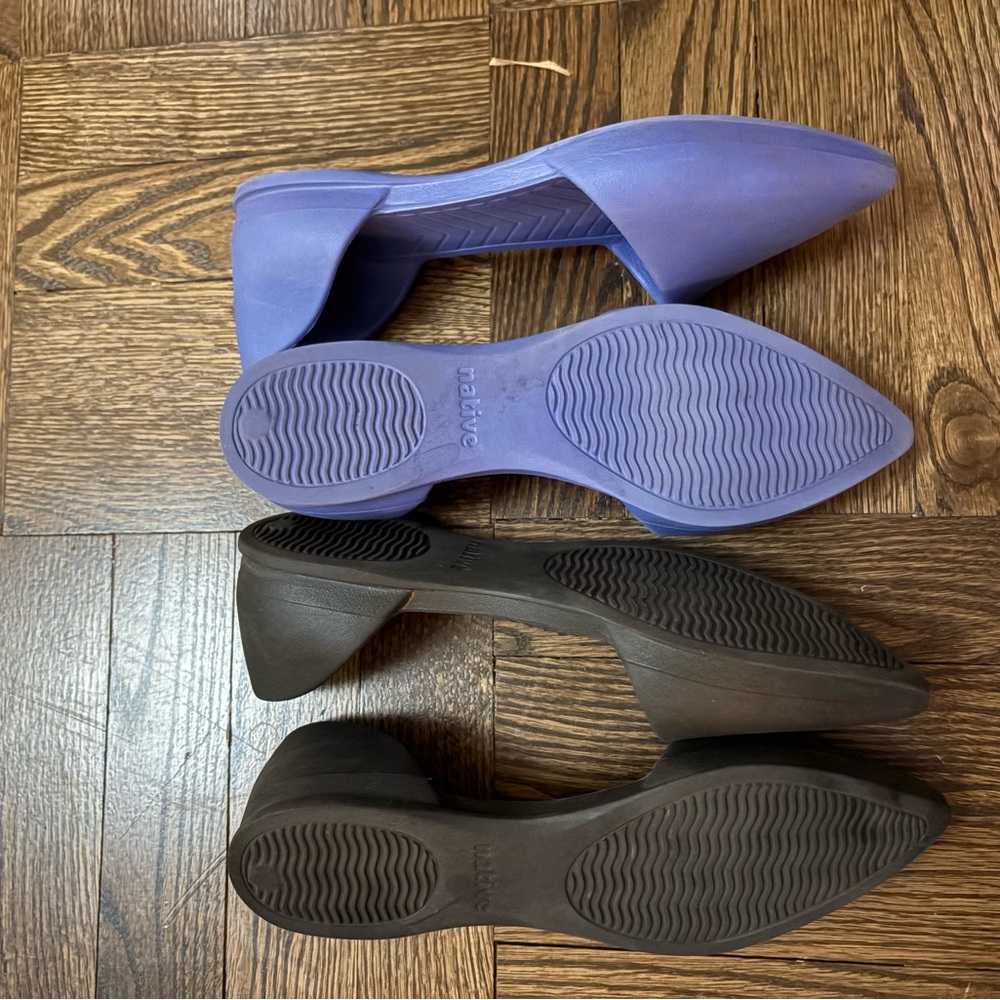 Purple and Black Native Flats